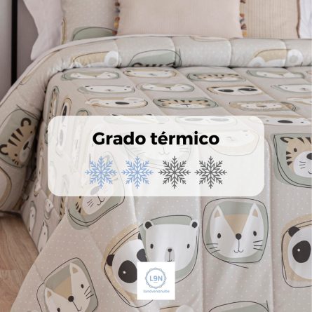 Colcha bouti ZOO BEIG de Confecciones Paula