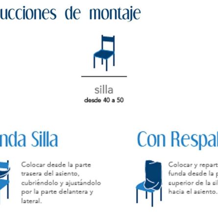 Funda silla con respaldo Pack de 2 BACO de Cañete