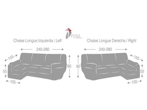 Funda Chaise Longue DORIAN de Eysa