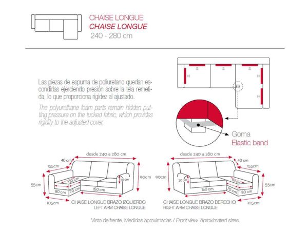 Funda Chaise Longue VIENA de Belmarti