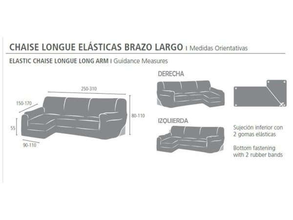 Funda Chaise Longue IRIA de Eysa