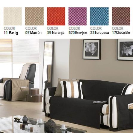 Funda Chaise Longue Práctica LONA LISO de Eysa