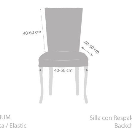 Pack 2 Fundas silla con respaldo ROC de Eysa