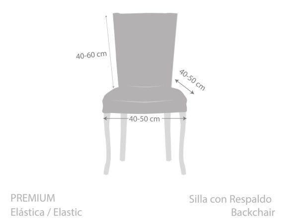 Pack 2 Fundas silla con respaldo ROC de Eysa