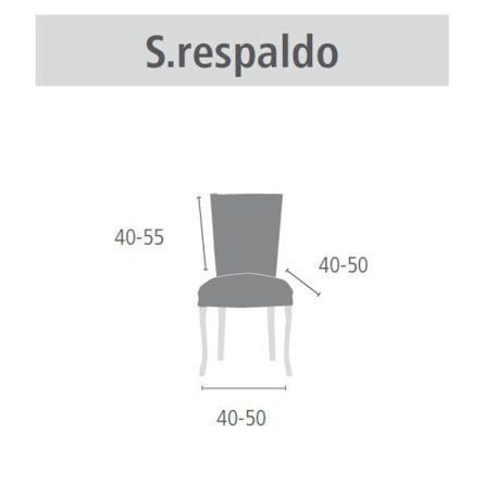 Pack 2 Fundas silla con respaldo CORA de Eysa