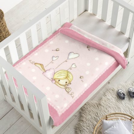 Manta infantil NIÑA ACOSTADA 6377 de Pielsa Baby