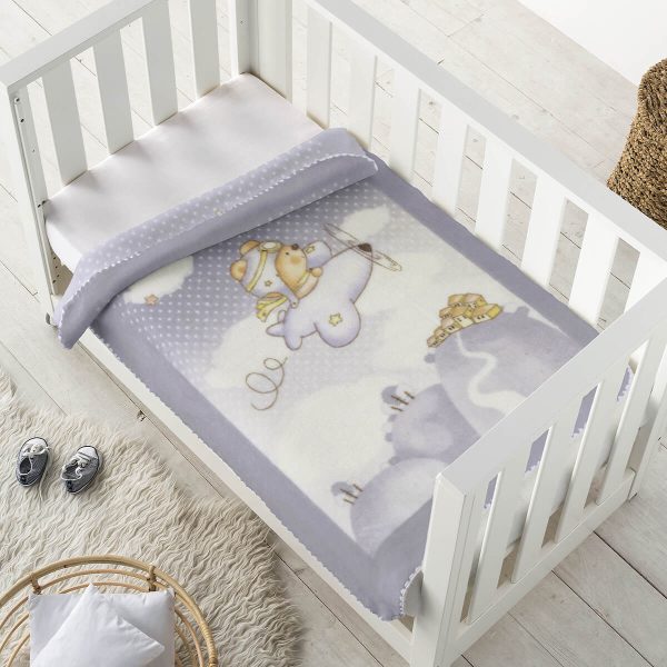 Manta infantil OSITO AVIADOR 6378 de Pielsa Baby