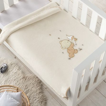 Manta infantil OSITO MARIPOSAS 6224 de Pielsa Baby