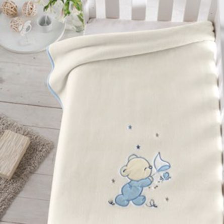 Manta infantil OSITO MARIPOSAS 6224 de Pielsa Baby