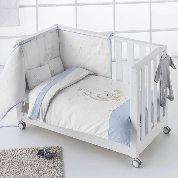 Kit nórdico + Protector OSITO LUNA 2375 de Pielsa Baby Kit nórdico + Protector OSITO LUNA 2375 de Pielsa Baby