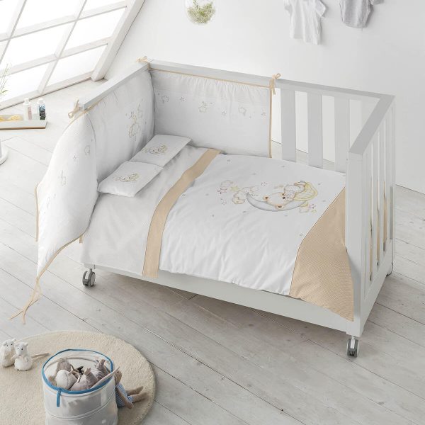 Kit nórdico + Protector OSITO LUNA 2375 de Pielsa Baby