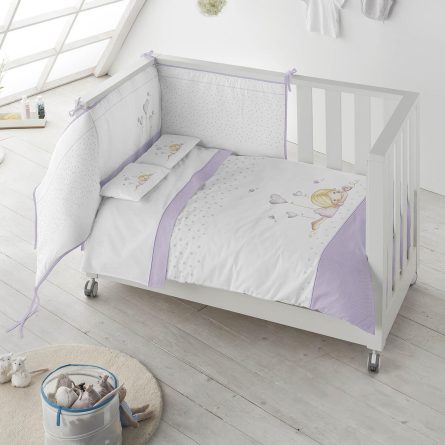 Kit nórdico + Protector NIÑA ACOSTADA 2377 de Pielsa Baby