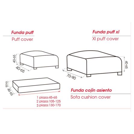Funda Cojín asiento MILAN de Belmarti