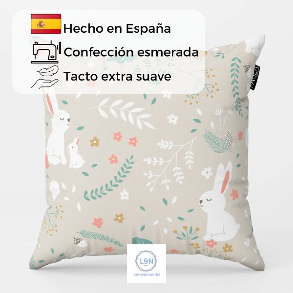 Funda cojín MISTY BEIG de Confecciones Paula