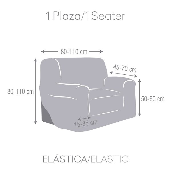 Funda sillón 1 plaza BRONX de Eysa
