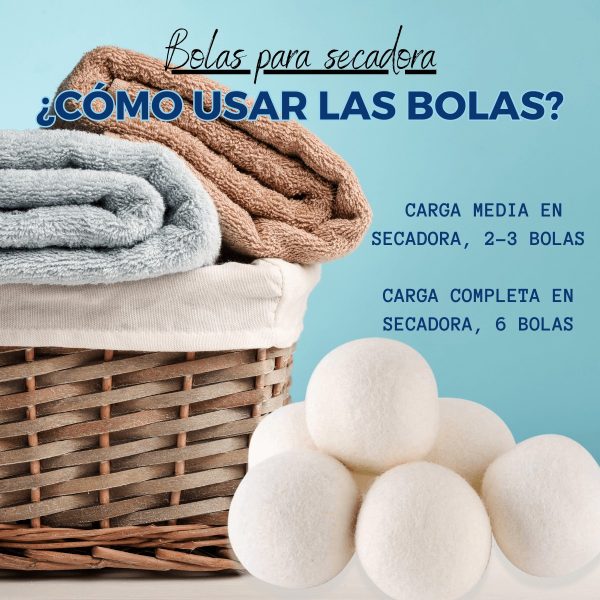 Bolas para secadora de ropa de Lanovenanube Bolas para secadora de ropa de Lanovenanube