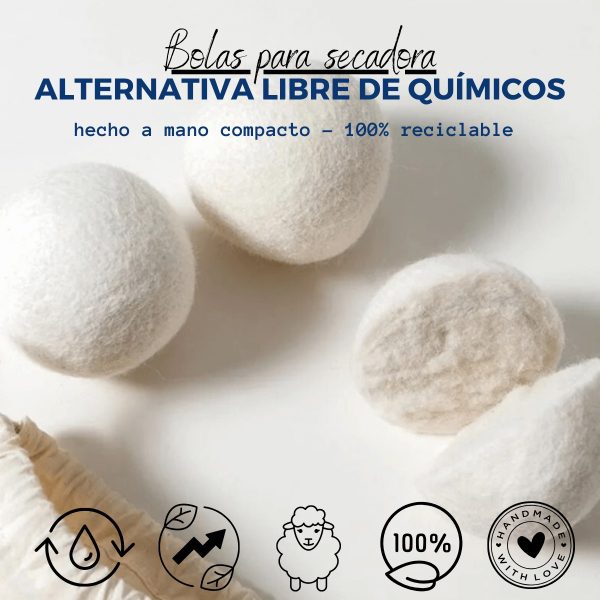 Bolas para secadora de ropa de Lanovenanube