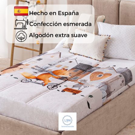 Edredón ajustable FOX de Ilustrando tus sueños