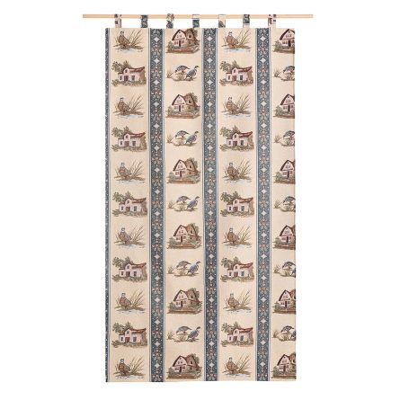 Cortina alpujarreña con trabillas de 140x260 cm