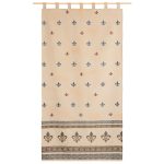 Cortina alpujarreña con trabillas de 140x260 cm
