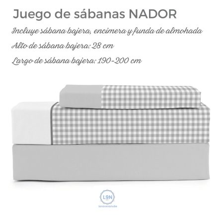Juego de sábanas NADOR de Cañete
