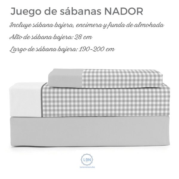 Juego de sábanas NADOR de Cañete
