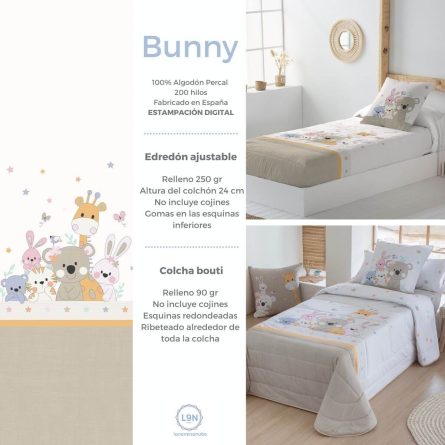 Colcha bouti BUNNY de Tejidos JVR