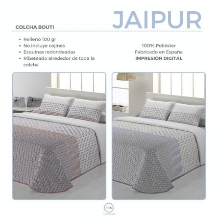 Colcha bouti JAIPUR de Tejidos JVR