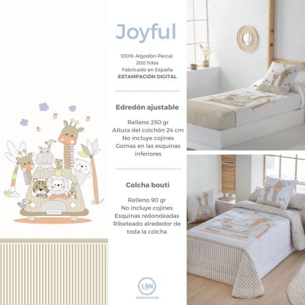 Colcha bouti JOYFUL de Tejidos JVR