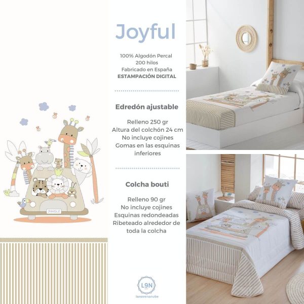 Colcha bouti JOYFUL de Tejidos JVR