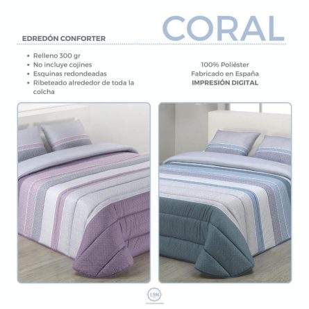 Conforter nórdico CORAL de Tejidos JVR