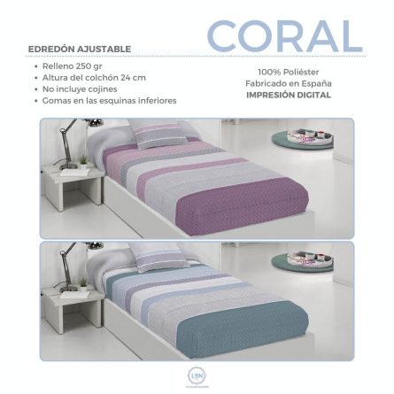 Edredón ajustable CORAL de Tejidos JVR