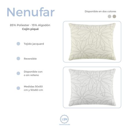 Cojín NENUFAR de Tejidos JVR