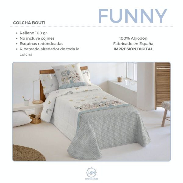 Colcha bouti FUNNY de Tejidos JVR