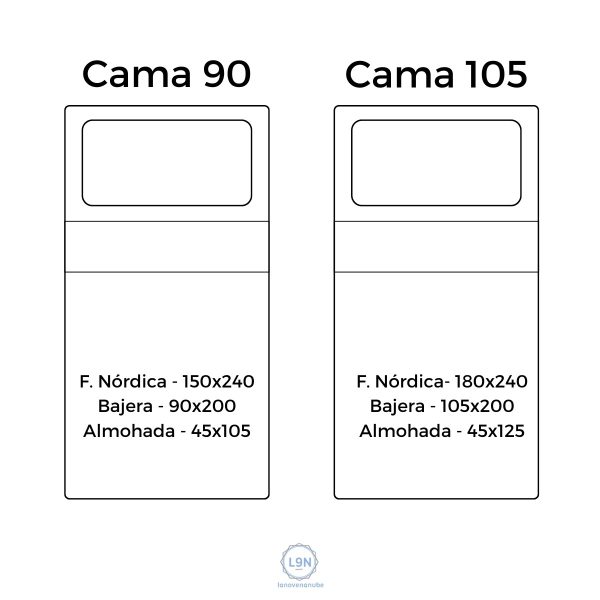 Funda nórdica BE HAPPY de Tejidos JVR