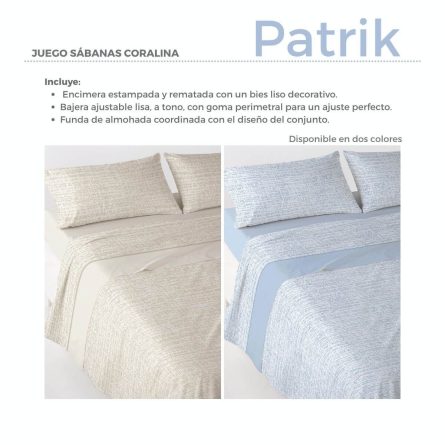 Juego de sábanas Coralina PATRIK de Antilo