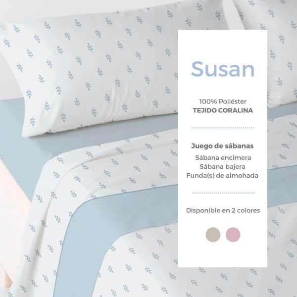 Juego de sábanas Coralina SUSAN de Antilo
