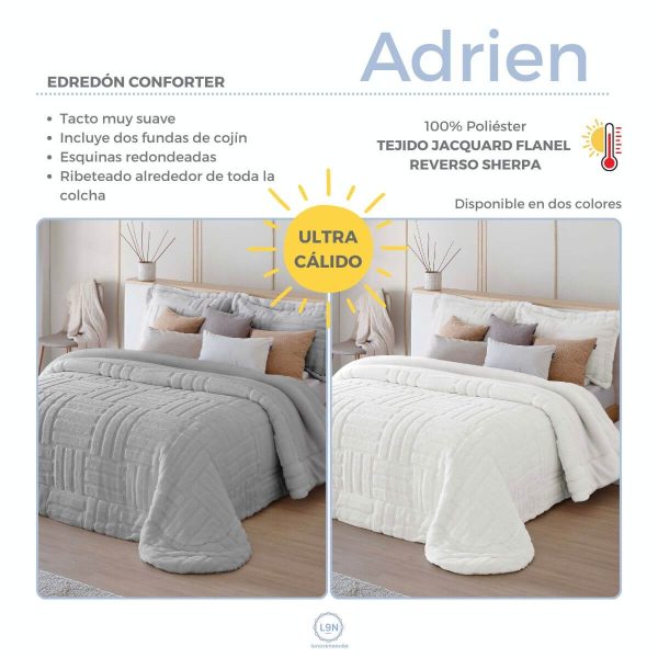 Edredón conforter sherpa ADRIEN de Fundeco