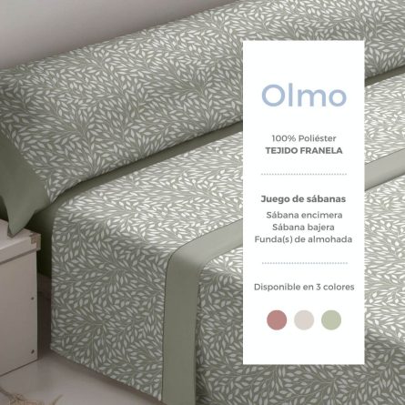 Juego de sábanas franela OLMO de Tejidos Reina