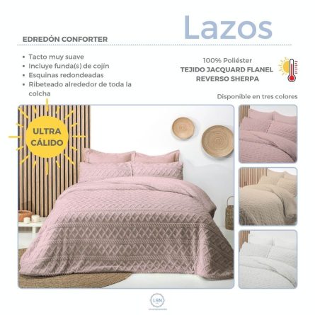 Edredón conforter sherpa LAZOS de Tejidos Reina