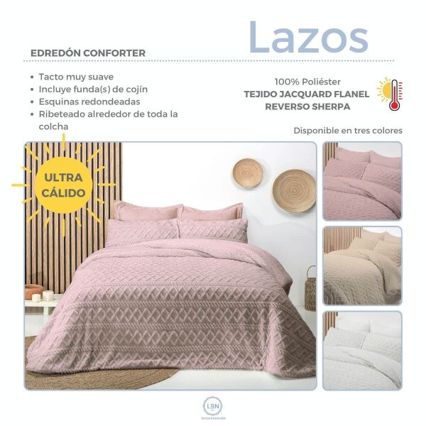 Edredón conforter sherpa LAZOS de Tejidos Reina