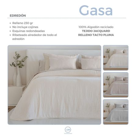 Edredón Jacquard PLUME GASA de Cañete