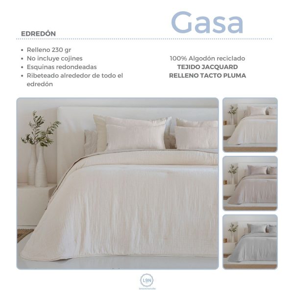 Edredón Jacquard PLUME GASA de Cañete