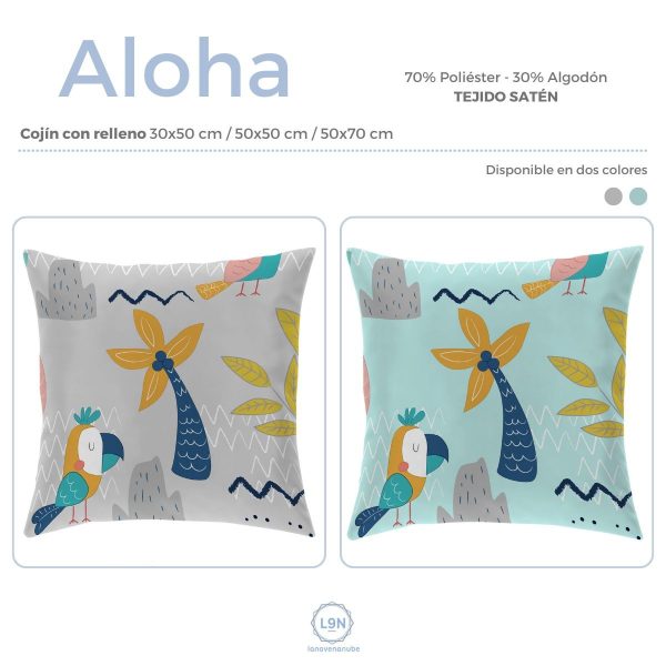 Cojín con relleno ALOHA A de Cañete