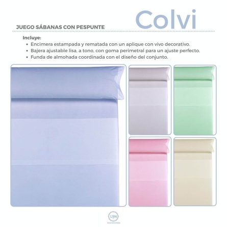 Juego de sábanas COLVI PESPUNTE de Tejidos Reina