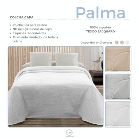 Colcha capa jacquard PALMA de Tejidos Reina