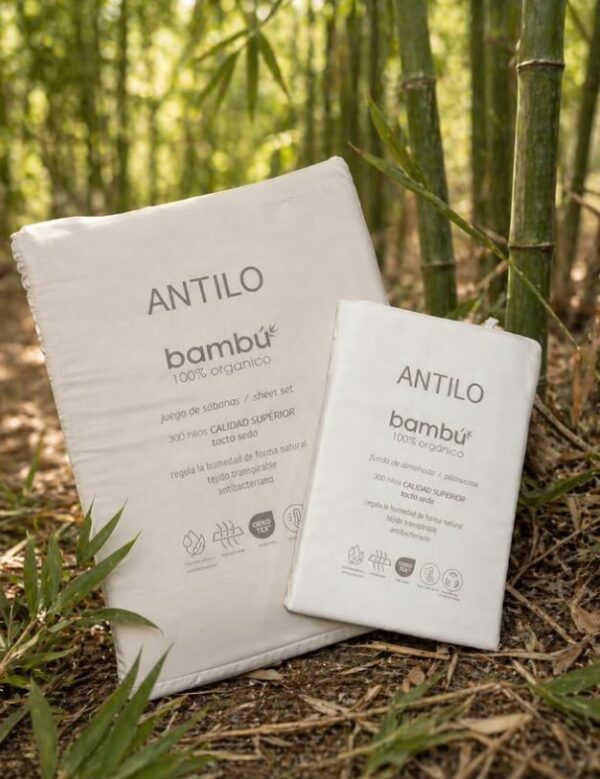 Juego de sábanas de Bambu GAIA de Antilo