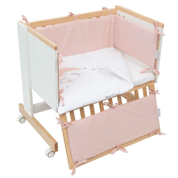 Vestidura Minicuna de colecho LUNA ROSA 217/83313114 de Pirulos Vestidura Minicuna de colecho LUNA ROSA 217/83313114 de Pirulos