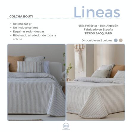 Colcha bouti LINEAS de Confecciones Paula