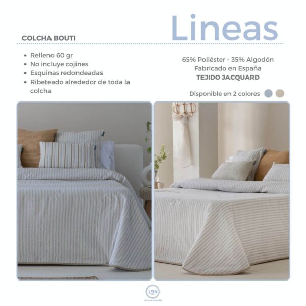 Colcha bouti LINEAS de Confecciones Paula